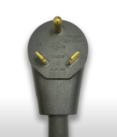 USA NEMATT-30P 3-Pin Wire Grounding, Angle Type AC Plug 30A 125V