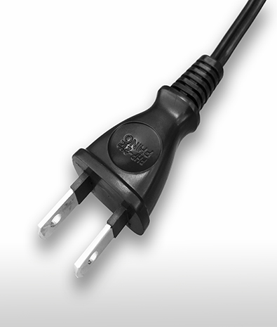 日本 2PIN插頭TO C7彎頭AC電源線組Cord Set 7A 125V