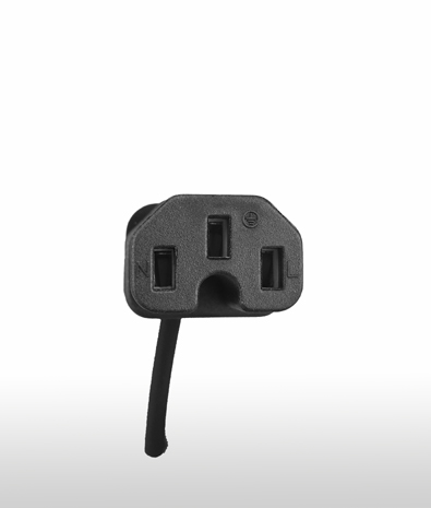 IEC 60320 C15 AC電源線連接器,3芯直式 10A 250V