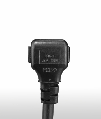 美國 NEMA 5-20P 彎式 AC插頭3PIN 接地, 20A 125V