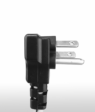 美國 NEMA 5-15P 彎式 AC插頭3PIN 接地, 15A 125V