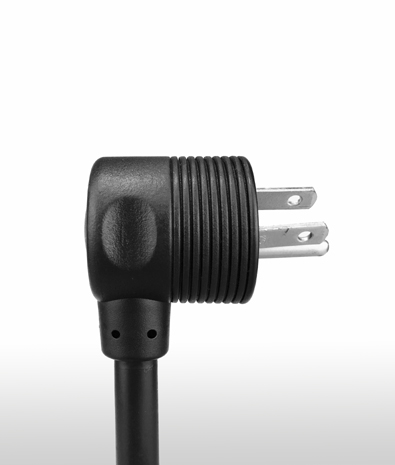 美國 NEMA 5-15P 彎式 AC插頭3PIN 接地, 15A 125V