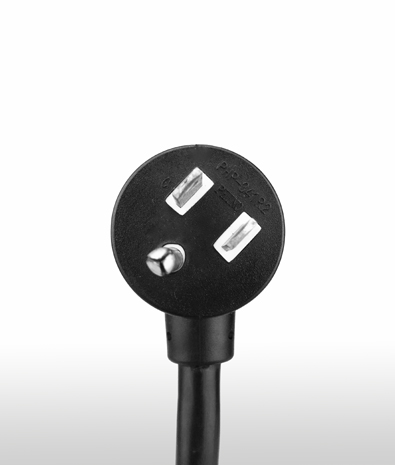 美國 NEMA 5-15P 彎式 AC插頭3PIN 接地, 15A 125V